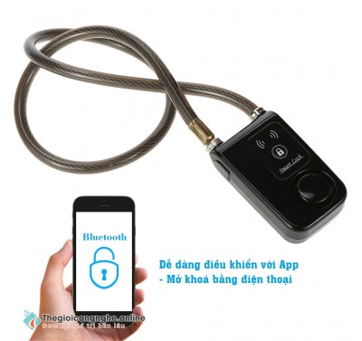 Khóa Bluetooth dây cáp báo động